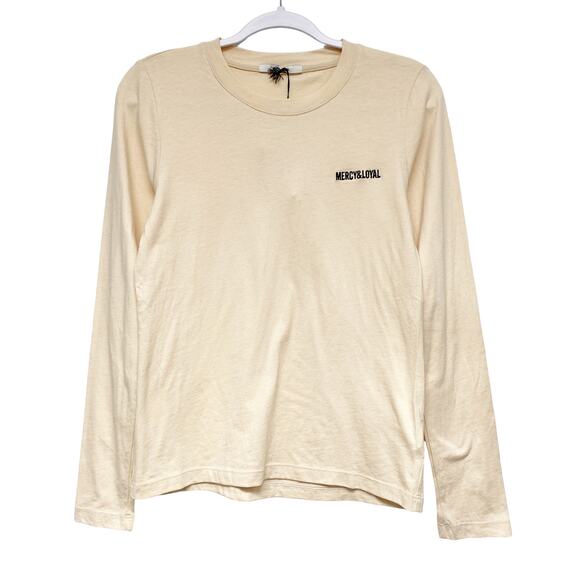 Mercy & Loyal Mens Size S Long Sleeve Embroidered Logo T Shirt - Picture 1 of 5